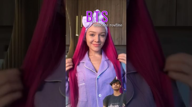 #shorts  BTS skincare routine💜Guess the next color?) #beauty #haul #unboxing #skincare #routinevlog