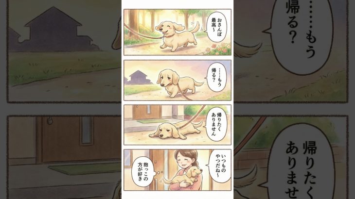 ワンちゃん４コマ漫画・・・ #ペット #犬のいる生活 #漫画