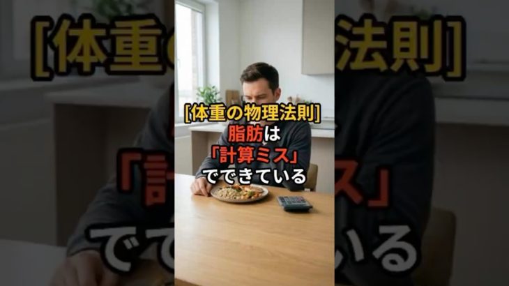 【完全版】ダイエットの正体は「算数」だ。感情を捨てて物理法則に従え。　#ダイエットの正体 #基礎代謝