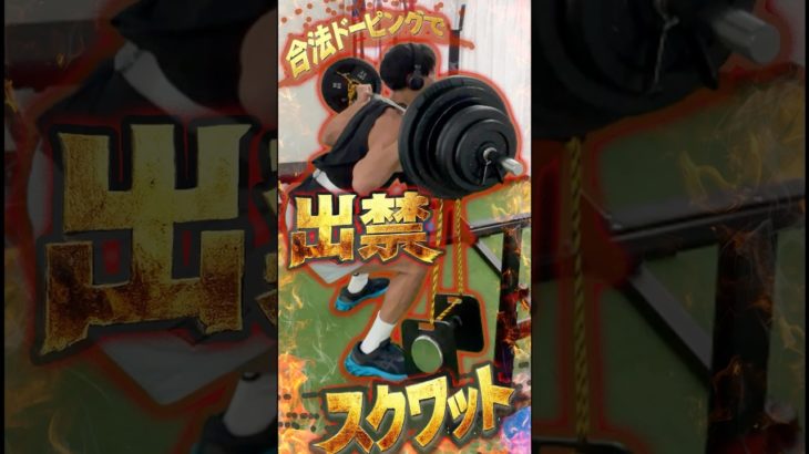 【合法ドーピング】クッパ風スープでジム出禁スクワット  #トレーニング #ダイエット #筋トレ #激安トレーニー