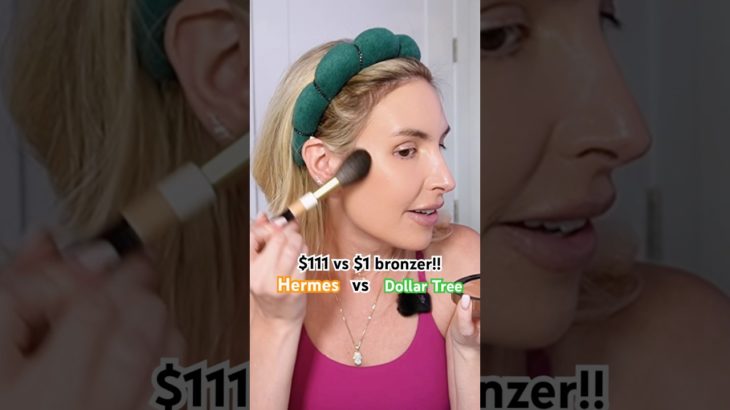 $111 vs $1 bronzer test!! I tested cheap vs expensive beauty products!! #shorts #review #makeup
