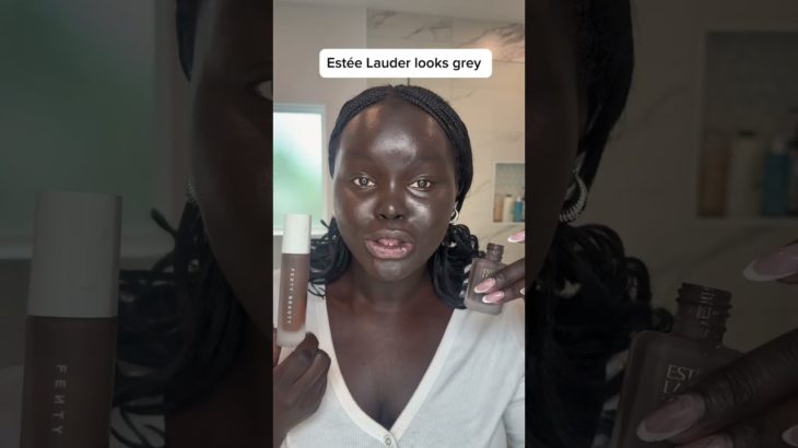 Fenty beauty v Estée Lauder foundation. Which undertone is the best? Who is grey ?? #makeup