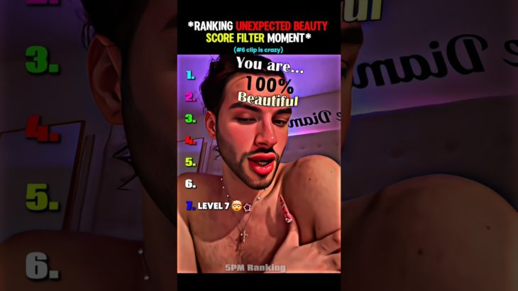 Ranked Beauty Score Filter Trend Moments 😂 #fyp #shorts