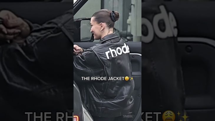 THE RHODE JACKET😩 #haileybiebers #makeup #justinbieber #beauty #haileyandjay #kendalljenner