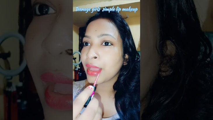 Teenage girl simple lip makeup 💄#beauty #ytshorts #makeup #shorts #shortsfeed #glowingskin