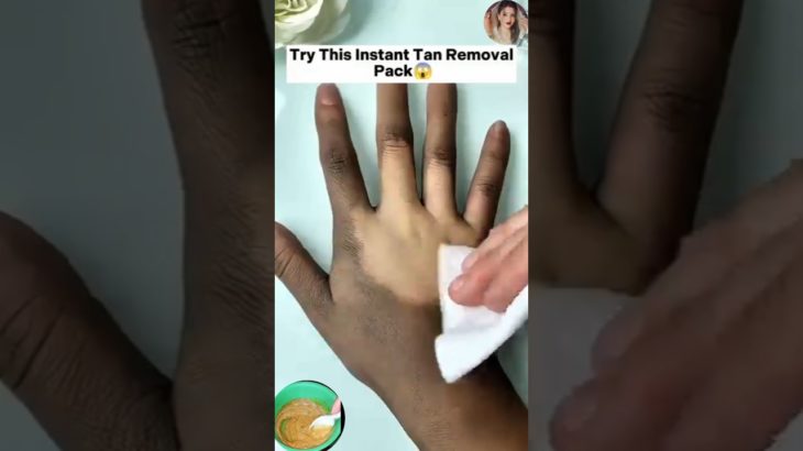 😱 Try This Instant Tan Removal Pack #shorts #ytshorts #viralshorts #viral #beauty #tan #skincare