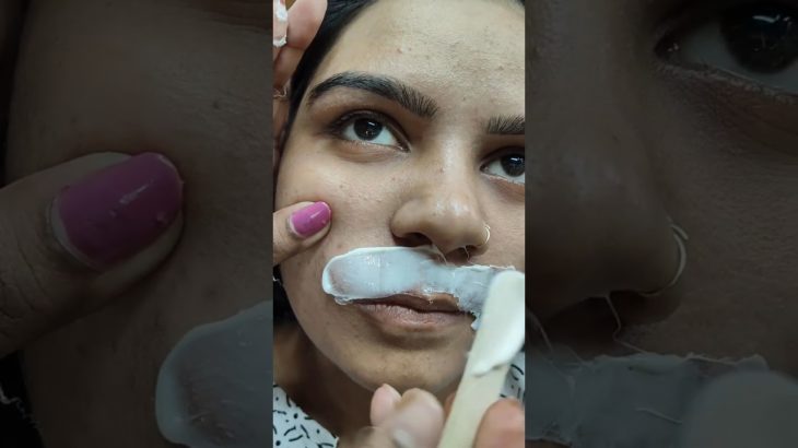 Upper lip Kaise Karen #trending #viral #Cold wax#rice wax #Nisha beauty parlour #trending