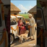 When the daughter in law brought  her pet dog with her to her in law house #sasbhau #villagelife