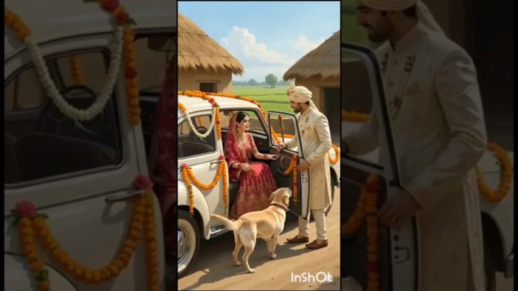 When the daughter in law brought  her pet dog with her to her in law house #sasbhau #villagelife