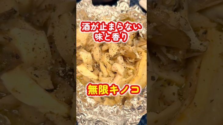 ダイエット中でも食べれるおつまみ！包んで焼くだけで無限に食べたいキノコのホイル焼きが完成！